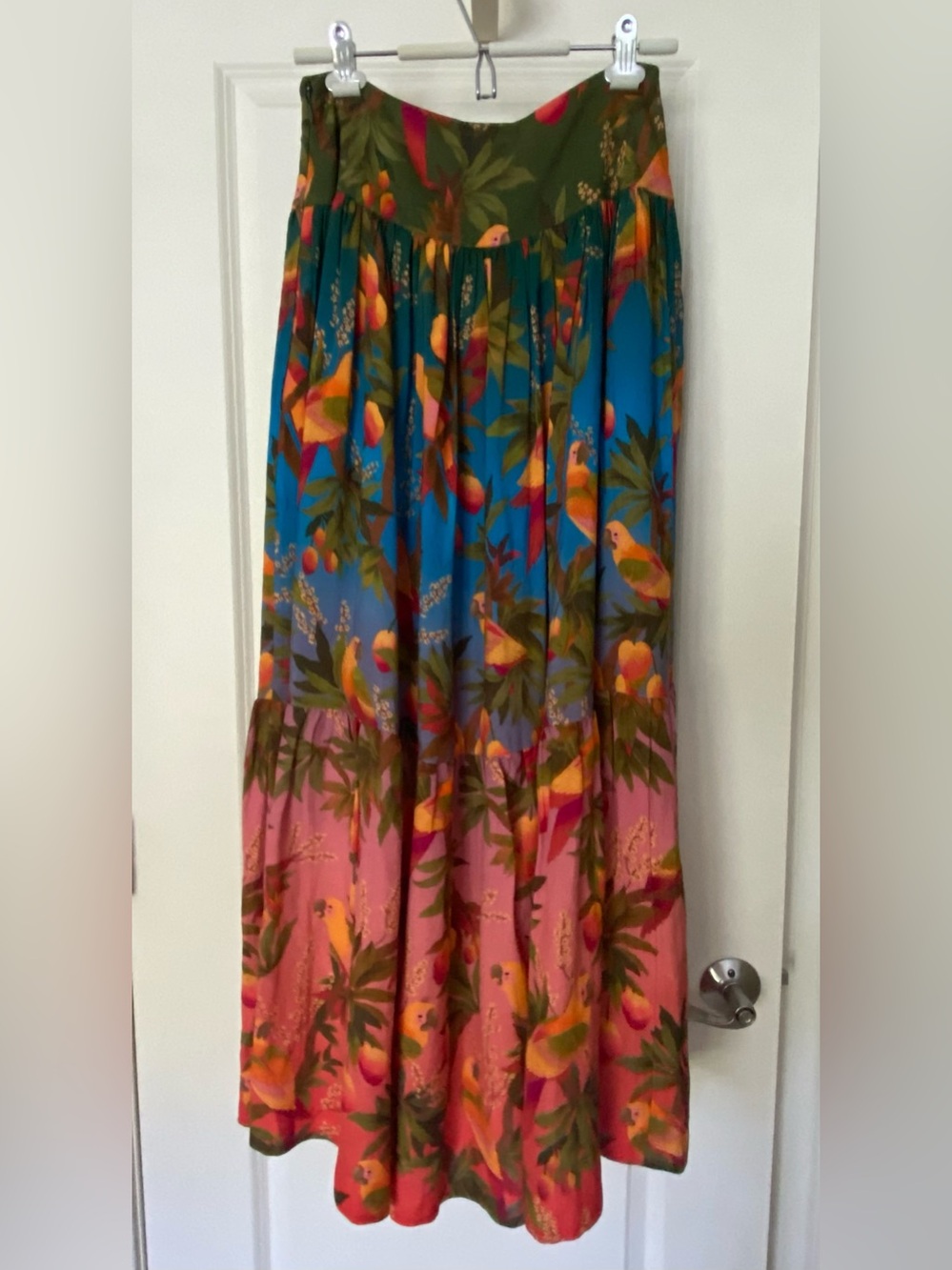 FARM RIO for Anthropologie, NWT, Maxi Skirt, Tropical Print, Size Small - Picture 2 of 4